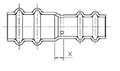 ACR REDUCER COUPLING LINE DRAWING